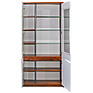 Cupboard «Monaco» P510.05-1, Material:  frame without light, Color: Satter oak + glossy white