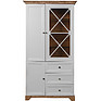 Showcase «Scandy» P515.02, Color: Oak Santana + white