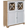 Sideboard «Scandy» P515.07, Color: Oak Santana + white