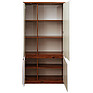 Cupboard «Monaco» P510.13-1, Material: backlit frame, Color: Satter oak + glossy white