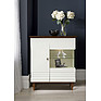 Sideboard «Iris» P529.03, Color: White gloss + rustic oak