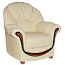 Armchair «Delta» (12) - special offer, Material: natural leather, Onlay: 120 gr.