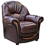 Armchair «Delta» (12) - special offer, Material: natural leather, Onlay: 120 gr.