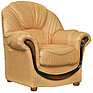 Armchair «Delta» (12) - special offer, Material: natural leather, Onlay: 120 gr.