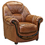 Armchair «Delta» (12) - special offer, Material: natural leather, Onlay: 120 gr.