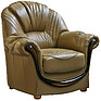 Armchair «Delta» (12) - special offer, Material: natural leather, Onlay: 120 gr.