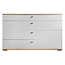 Chest of drawers «Gelios» П554.03, Color: Wotan Oak + White