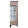 Showcase «Iris» P529.01, Color: Cappuccino gloss + wenge