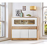 Showcase «Rondo 6» P553.06, Color: Wotan Oak + White