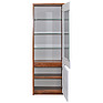 Wardrobe «Monako» P510.01-1, Material:  frame without light, Color: Satter oak + glossy white