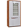 Cupboard «Monaco» P510.05-1, Material: backlit frame, Color: Satter oak + glossy white
