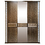 Wardrobe «Tunis» P344.01, Color: Wenge + silver