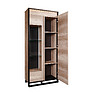 Showcase «Canyon» P561.20с, Material: backlit frame, Color: Oak Canyon + Black
