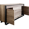Chest of drawers «Canyon» P561.02, Material: backlit frame, Color: Oak Canyon + Black