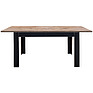 Dining table «Blackwood» P556.12, Color: Wotan oak + black