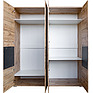 Wardrobe «Blackwood» P558.15, Color: Wotan oak + black
