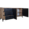 Stand «Blackwood» P556.07, Color: Wotan oak + black