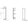Combined cabinet «Brirish» P551.04-01, Material:  LDPE