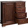 Combined cabinet «Piemont» P562.02-2, Color: Red tree