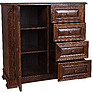 Combined cabinet «Piemont» P562.02-2, Color: Tobacco