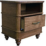 Bedside nightstand «Ustina 2363» BM691, Color: Nut
