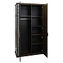 Wardrobe «Tunis» P344.06, Color: Wenge + silver