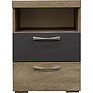 Nightstand «Amaranti» P571.03, Color: Дуб тобакко синхро + Шагрень графит