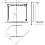 Fireplace portal «Verdi Lux 1y» P487.43, Color: ivory