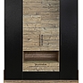 Wardrobe «Gviana» P631.01, Color: black+bramberg fir