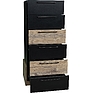 Chest of drawers «Gviana» P631.02, Color: black+bramberg fir