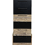 Chest of drawers «Gviana» P631.02, Color: black+bramberg fir