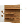 Shelf «Helios» P550.09-01, Color: Wotan Oak + White
