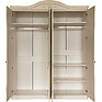 Wardrobe 4d «Beatris 2663-01» BM831, Color: jasmine with gilding
