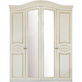 Wardrobe 4d «Eliz 2669-01» Bm841, Color: White vanilla