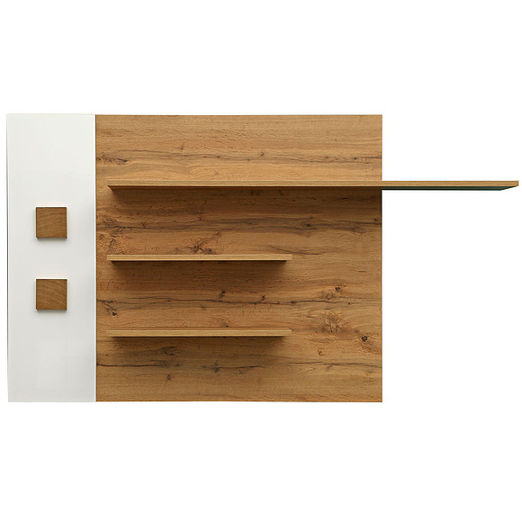 Полка «Гелиос» П550.09-01, Цвет: Дуб Вотан + белый